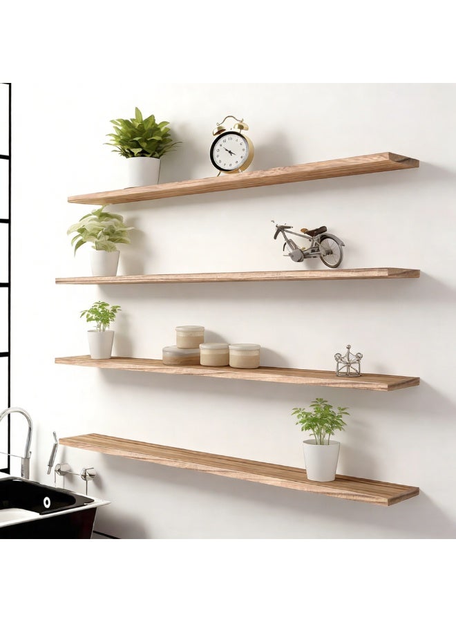 36 Inch Wood Floating Shelves for Wall, Wooden Wall Shelves for Bedroom - Image 2